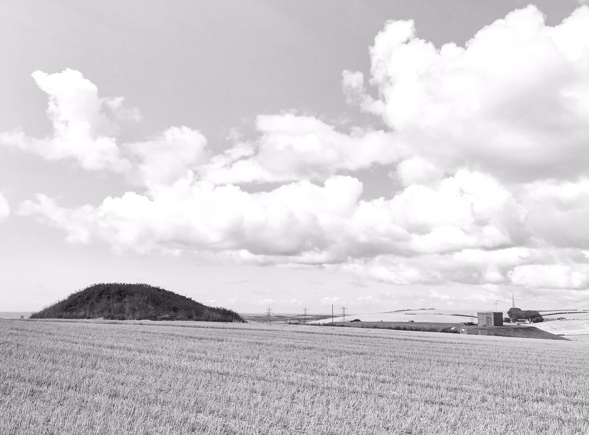 Barrow and Hilltop Reservoir. South Dorset Ridgeway, 2018. #landscape #ridgeway #oldways #reservoir #barrow #blackandwhite