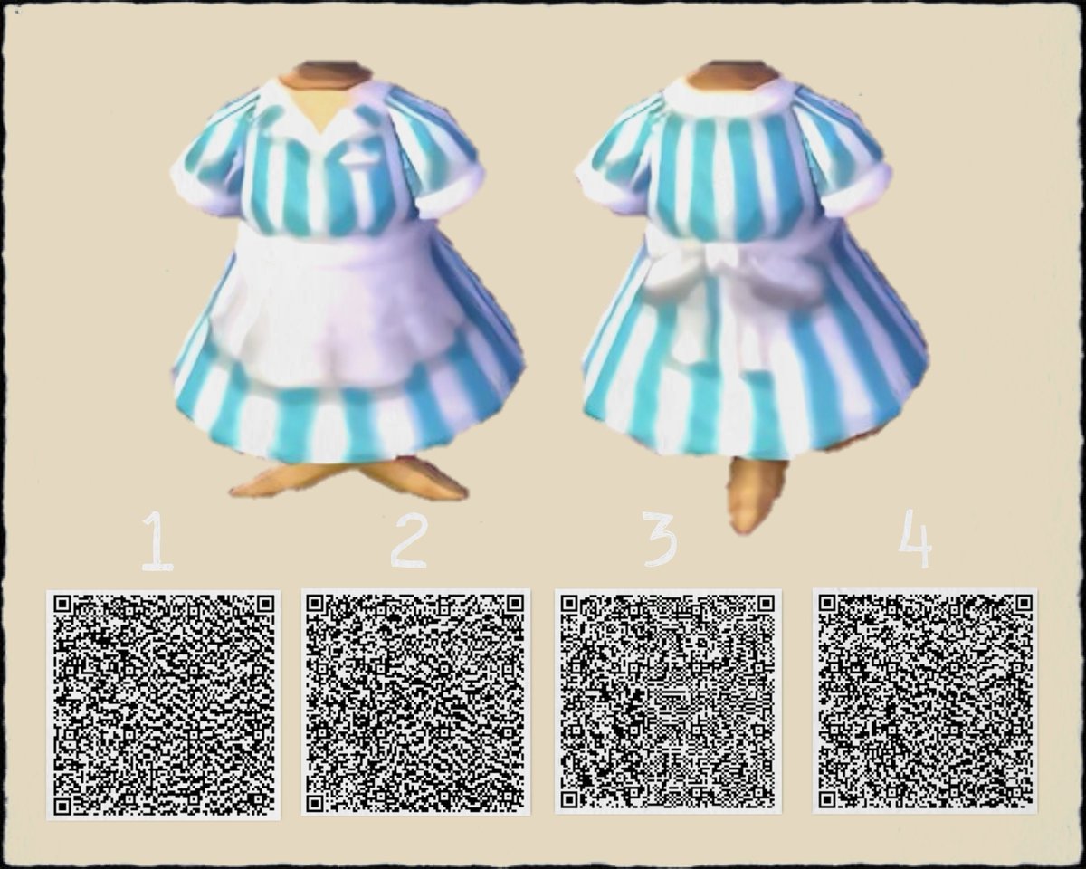 みゅんみゅん アメリカ のウェイトレスさんが着てそうな服をイメージしてポチポチしました どうぶつの森 マイ デザイン みゅんqr