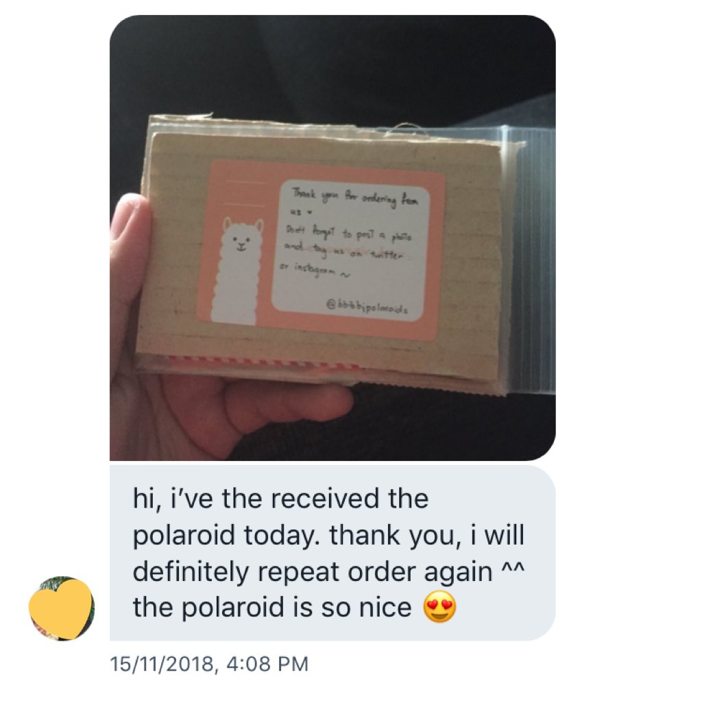 bbibbipolaroids's tweet photo. #bbibbipolaroidsfeedback 💛 https://t.co/VSbCKq6Xv8