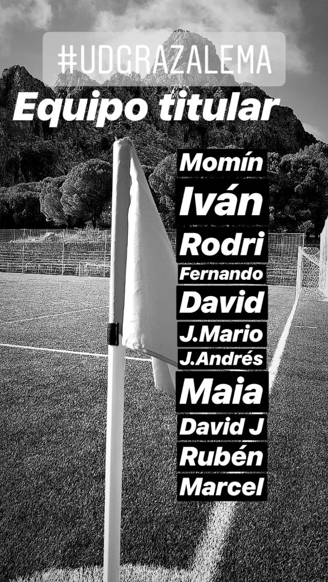 UDGrazalema's tweet photo. Equipo titular de esta 4ª Jornada de liga! https://t.co/D2T1axY76D