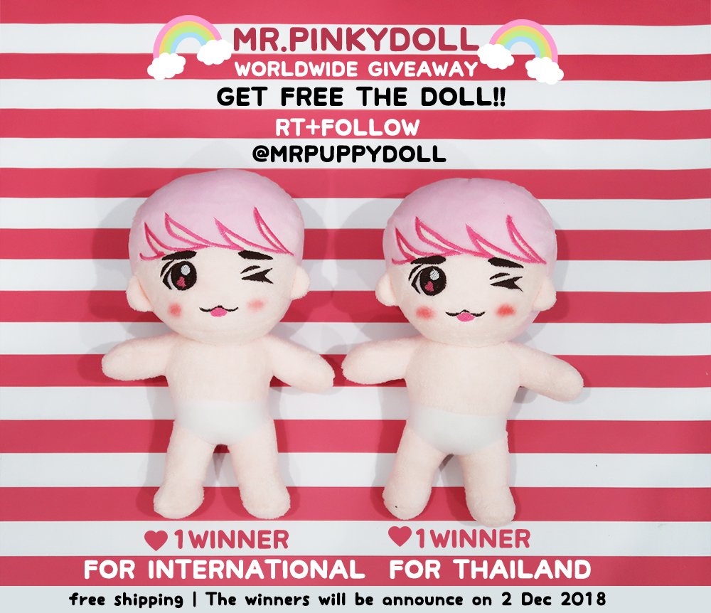 MRPUPPYDOLL's tweet photo. [RT+Follow] Worldwide Giveaway แจกฟรี #ตุ๊กตาพี่จงคนคิวท์ #MRPINKYDOLL รี+ฟอล สุ่มแจก20มิ.ย.2018/ สำหรับคนไทย1รางวัล / 1 winner for international❤️🖤#SHINeedoll #SHINeegoods #Jonghyundoll #종현 #ジョンヒョン #ตลาดนัดชายนี่ #ตุ๊กตาชายนี่ #ของสะสมชายนี่ https://t.co/G0NmWP6AwP