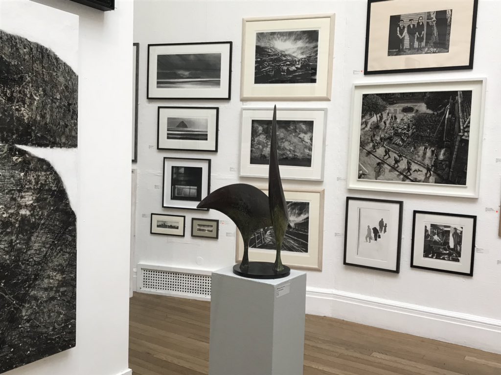 artychat's tweet photo. Last day to see the fabulous Annual Exhibution #RWA166 @RWABristol . The ‘Black & White room’ is our favourite @Louisa_Crispin @SPloeg @iancchamberlain @MalcolmAshman What’s yours #artychat ? https://t.co/r4zzkgd1hj