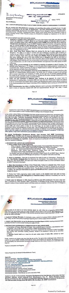 kdevforum's tweet photo. Hon.@RLR_BTM,we request your support to #SaveBellandur #SaveITCorridor through:1)Release of #SpecialPackage for Infrastructure Development & ask submitted to @csogok @BBMP_MAYOR @BBMPCOMM 2)Drive #BSPatilCommittee recommended #BBMPReforms as needed @DrParameshwara @hd_kumaraswamy https://t.co/u4SXhdyeW0