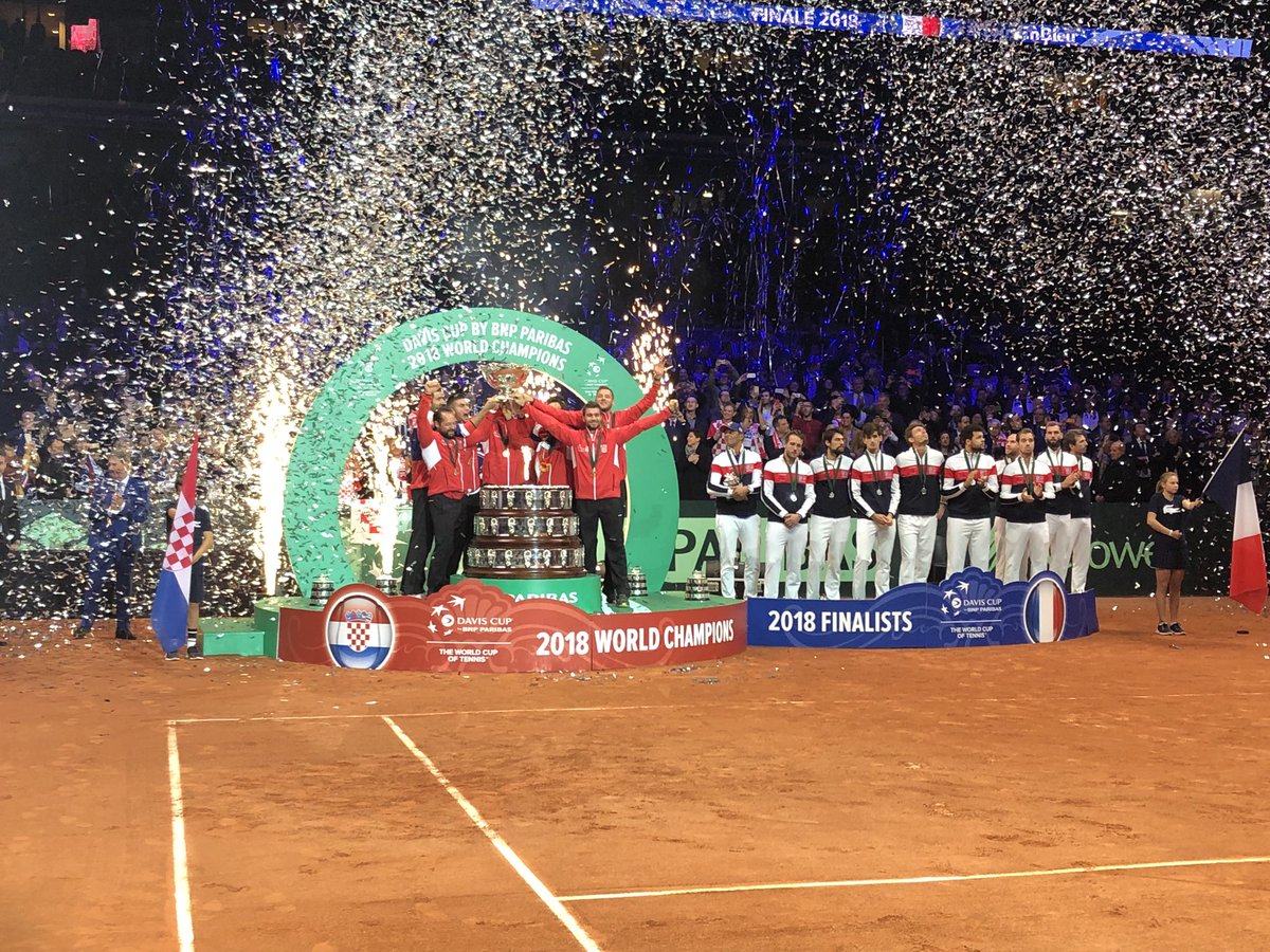 DavisCup's tweet image. 🇭🇷 Croatia are the 2018 #DavisCup Champions!!! 🇭🇷
