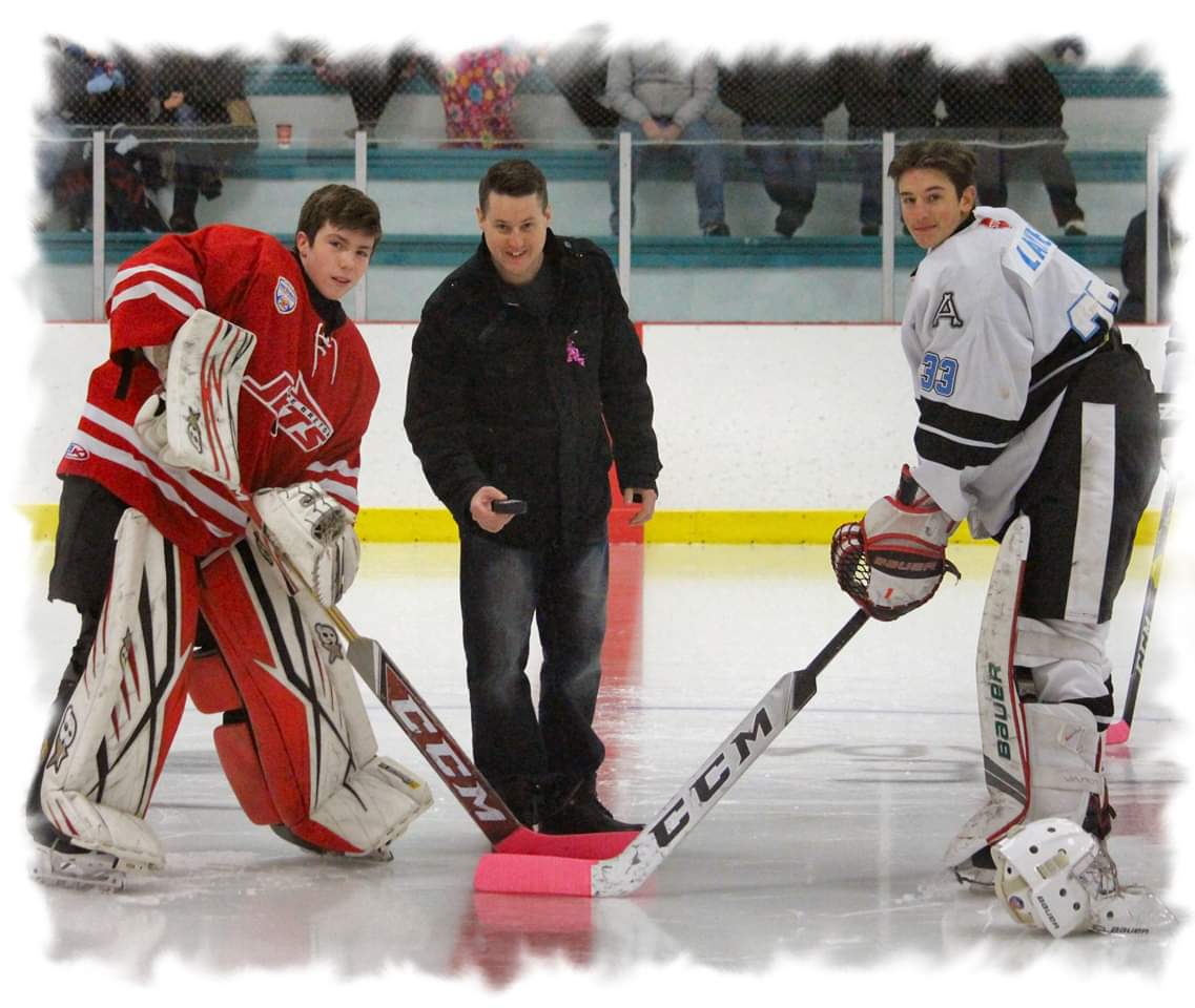 CBJets vs Admirals,  puck drop for Pink Tape Campaign. #STOPBULLYINGNOW 
#PinkTapeCampaign