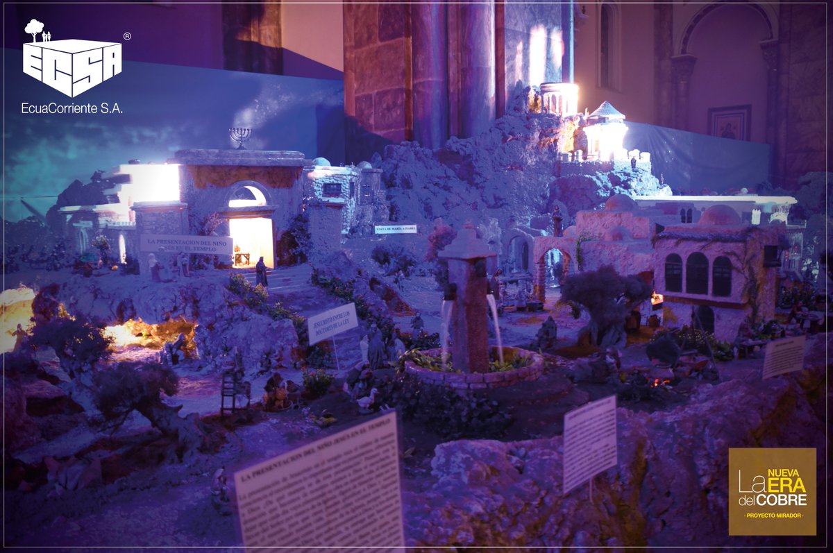 EcuaCorrienteSA's tweet photo. #ECSA impulsa la cultura y el turismo en la región sur del país mediante el apoyo económico para la implementación de un pesebre gigante en la catedral de #Cuenca, acogiendo el pedido de la Arquidiócesis. 

#ProyectoMirador #MineríaResponsable 1/2 https://t.co/axWe3S2CQe