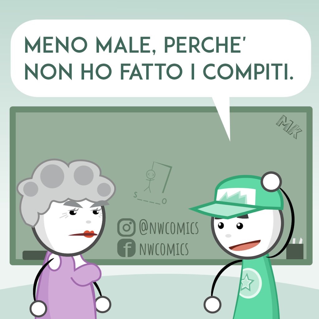 Domani si torna a scuola, non fatevi trovare impreparati e inventate una scusa a prova di bomba! #fumetti #disegno #webcomics #divertimento #illustrazione #grafica