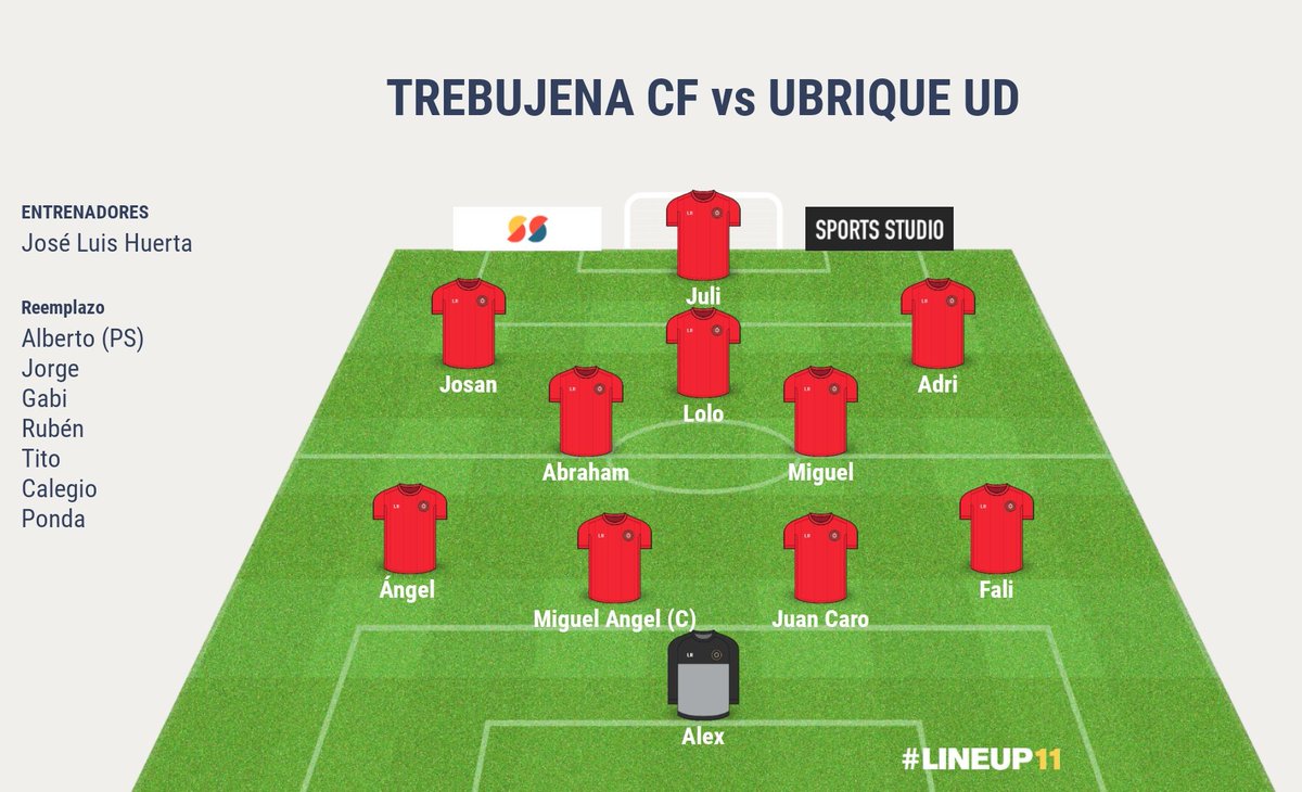 🏆1ª ANDALUZA SÉNIOR | ALINEACIÓN.
¡Éste es nuestro once!
<a href="/TrebujenaCF/">Trebujena C.F.</a> 🆚️ <a href="/UbriqueUDSenior/">Ubrique U.D. Senior</a>
#TrebujenaCFUbriqueUD ♥️💙