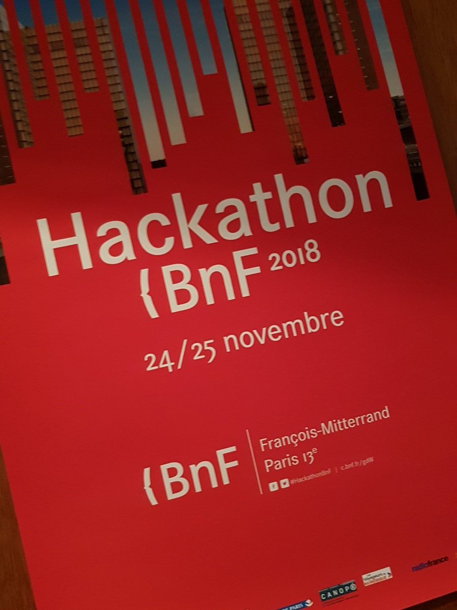 mattbeauv's tweet photo. La volonté commune de toutes les équipes #HackathonBnF : rendre la culture la plus accessible possible à toutes et tous. Savoir recommander sans enfermer les usagers dans leurs pratiques culturelles. Mutualiser intelligemment les données et les bases de connaissances ouvertes. https://t.co/Yh1VcHedd4