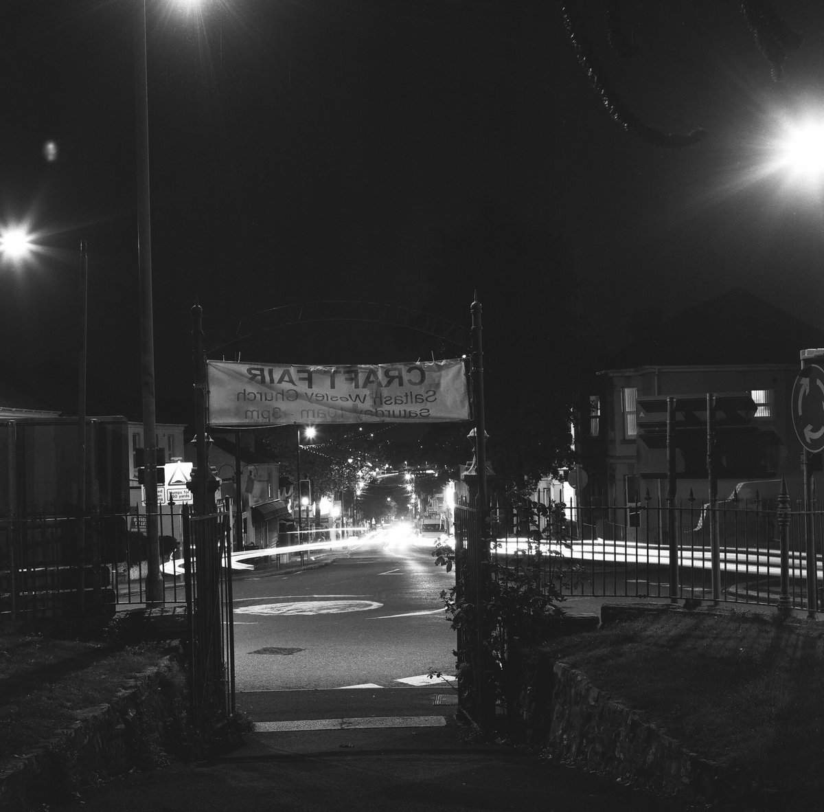 Taken on Robert's @bobbob82975216 Yashica Mat124G. FP4 - 120 Roll Film.  Saltash Fore Street.  F16 - 30 secs. #oscc_plym #soperfectimages