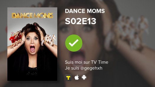 Geene97's tweet photo. Je viens de regarder l'épisode S02E13 de Dance Moms ! #tvtime https://t.co/1C1QmQbVb9 https://t.co/ullV6EzHBX