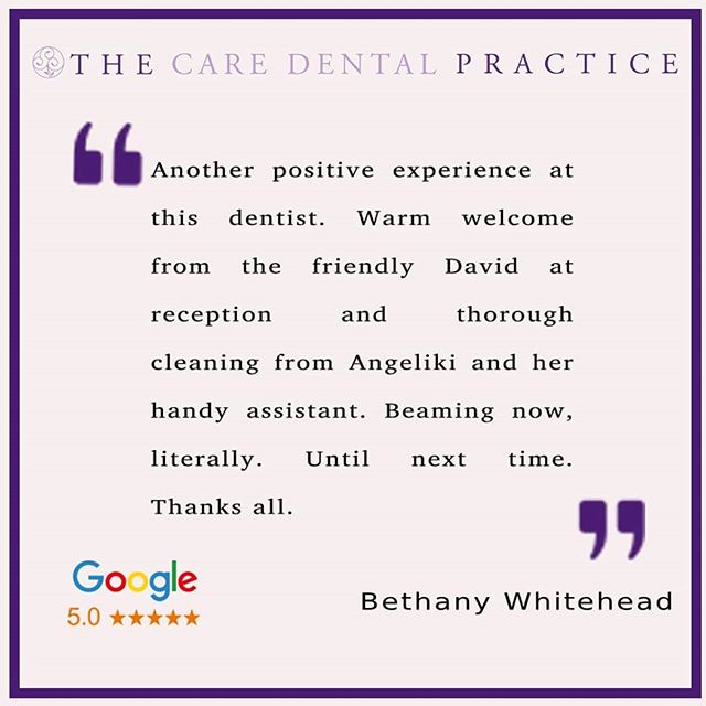caredentalgroup's tweet image. 'Beaming now, literally ' - THIS ☝️just made our day! Thank you to our lovely Front of House Professional, David for being ever so caring and Dr Angeliki @angelikiandroulaki for making sure no one ever leaves her surgery until they are happy - let alone beaming 😊