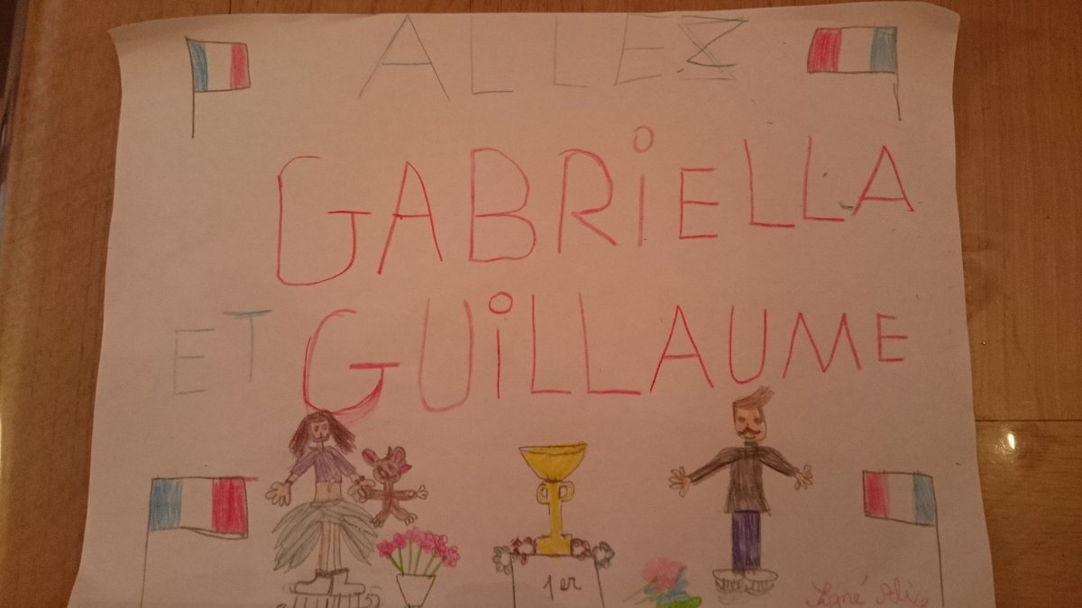 Kate0176's tweet photo. Petit dessin de ma fille Alice qui vous adore également😍😍 @GabriellaPks @GuillaumeCIZ https://t.co/dhScWz5SNZ