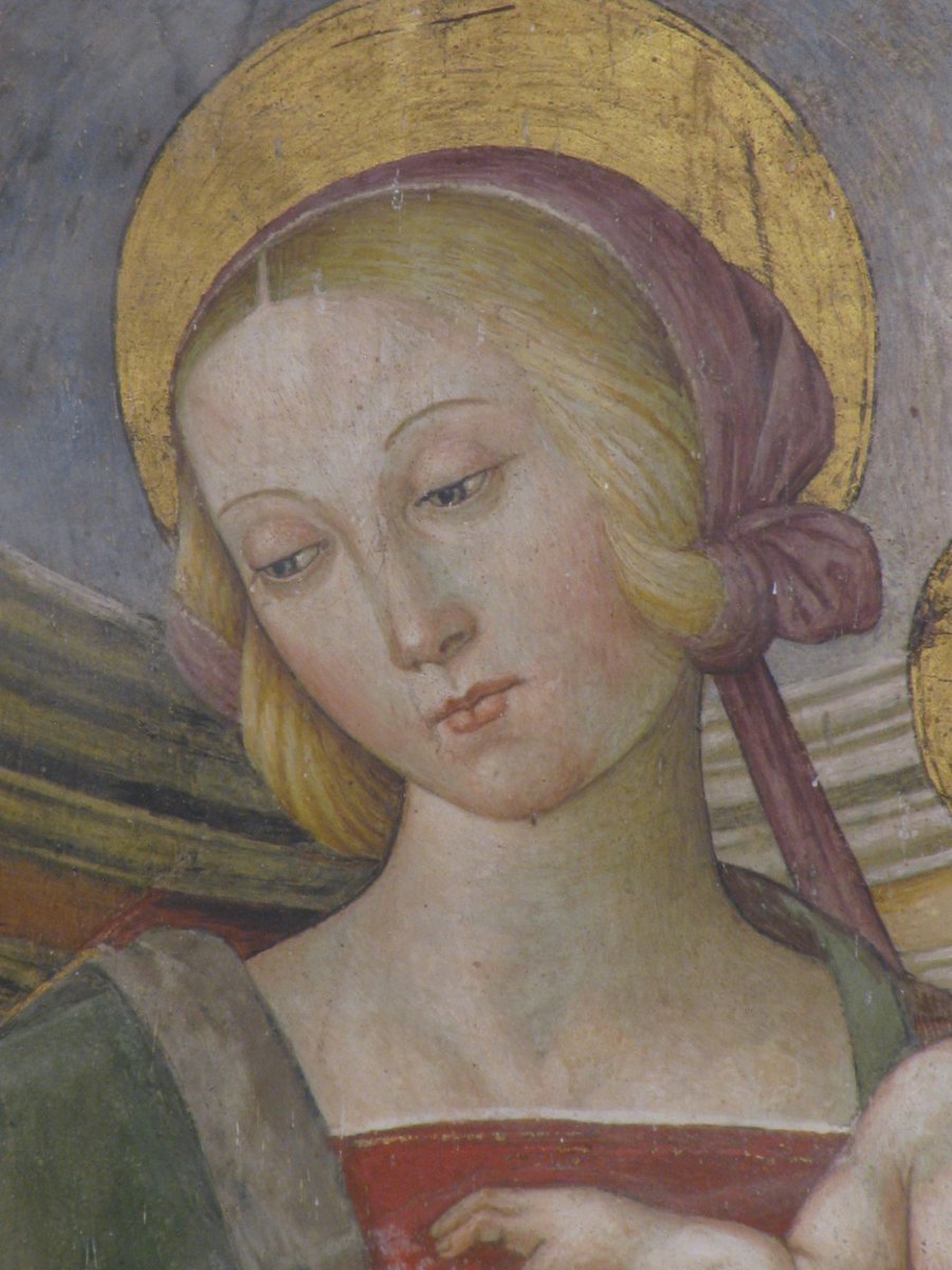 "Le #donne hanno un unico difetto, a volte si dimenticano di quanto valgono" #25novembre 
#noviolenzasulledonne #nonenormalechesianormale 
Tiberio d'Assisi, Nicchia di Sant'Andrea (dettaglio), 1510 #Montefalco ❤️
#BuonaDomenica