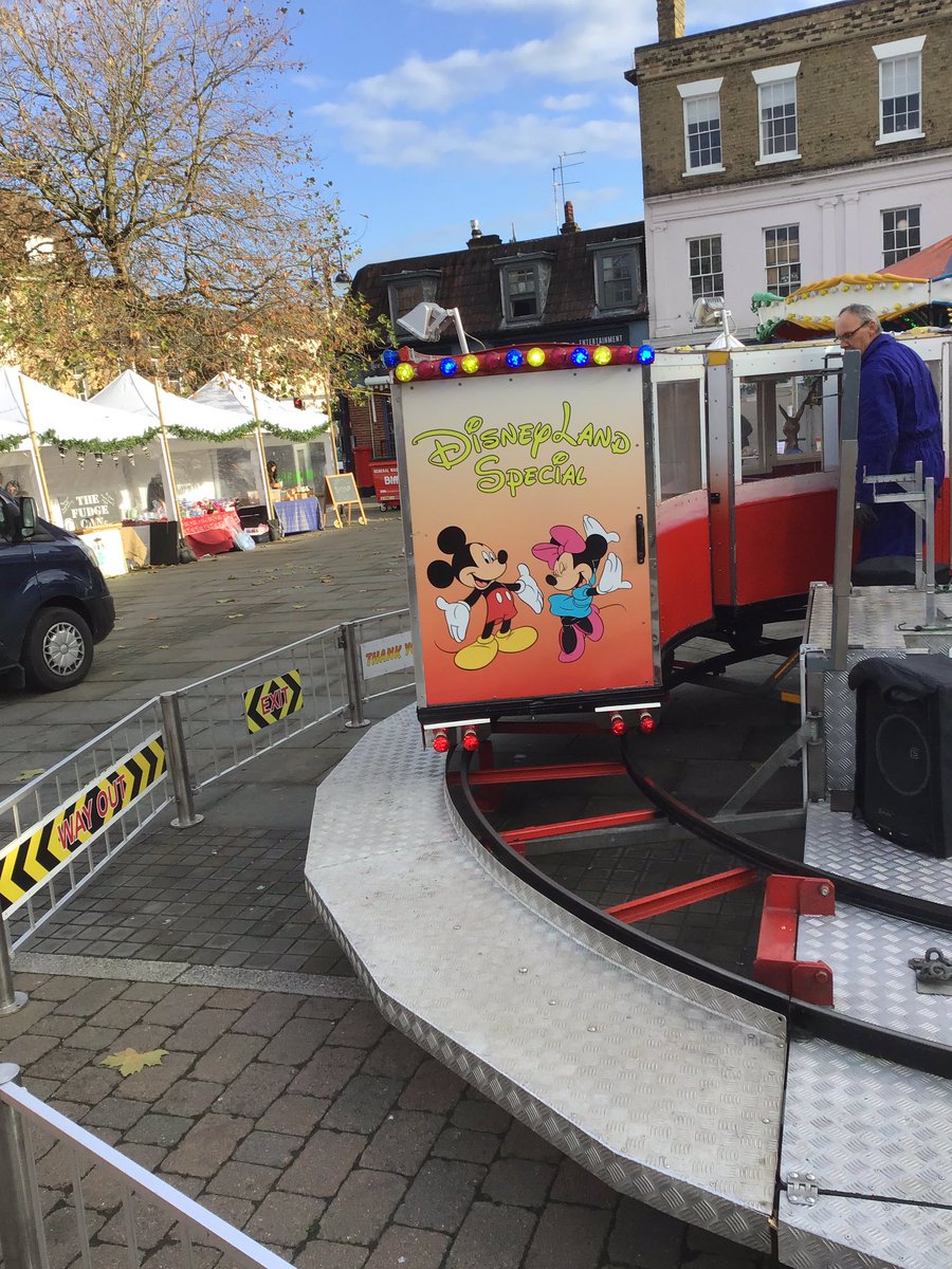 SimonLBradbury's tweet photo. The stage is set for the #StNeots “Christmas Lights Switch-On Event” from 4pm to 6pm TODAY! https://t.co/FGc2rjPVKx