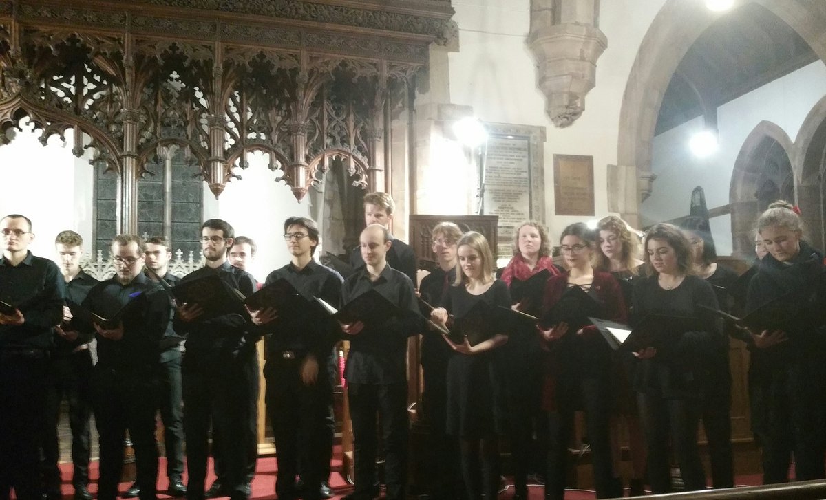 donalexanderbo1's tweet photo. What a wonderful selection of pieces by The University of Warwick Chamber Choir last night. St Nicholas church Kenilworth. @Kenilworth_news @warwickuni #fantastic performance #Dove #sisask #roth #esenvalds #fauré #greatsoloing & #glassplaying https://t.co/GV1D8jLSwO