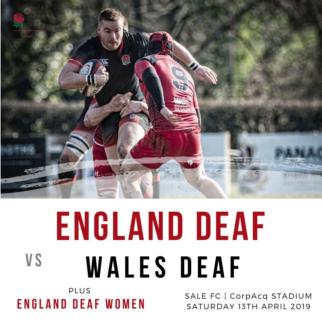 Fixtures Announced 🌹| 

2019 sees the return of the Broadstreet Cup as England Deaf renew rivalries with Wales Deaf

📍Sunday 27th January - Cardiff Arms Park

📍Saturday 13th April - CorpAcq Stadium - Manchester

➕ England Deaf Women!

#DeafRugby #SilentRugby