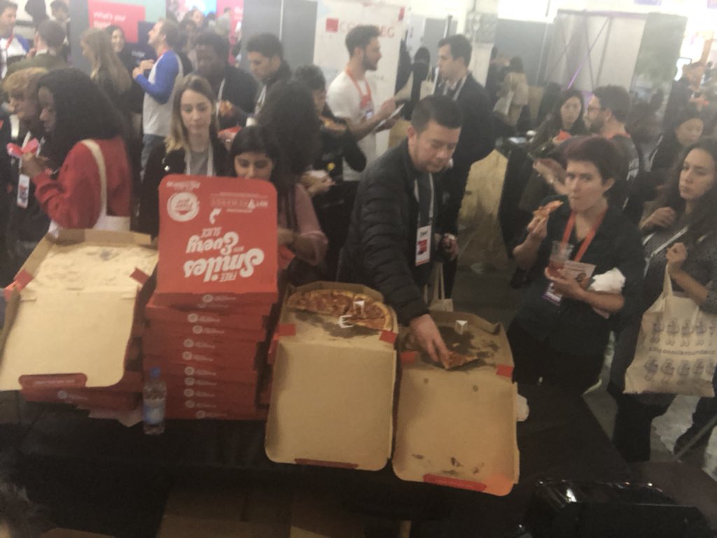 PizzaHutDV's tweet photo. #SMRnov18 #PHDV we had some hungry #UX #Product #Analytics yesterday... thank you for all those came over to talk and nibble with us yesterday, some real great Talent again https://t.co/8wL4f3P8FG
