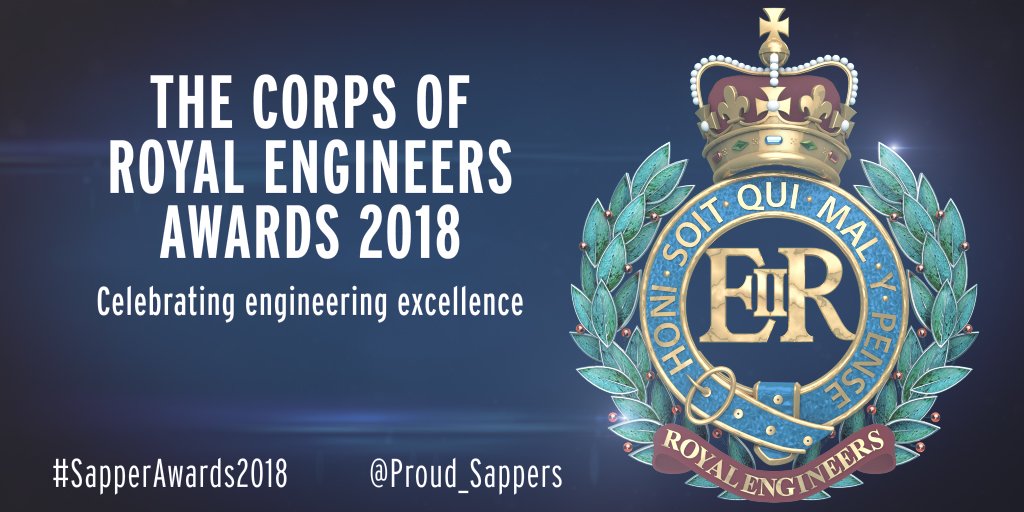 Proud_Sappers's tweet photo. #SapperAwards2018 is an opportunity for us to say thank you to some remarkable Sappers. Congratulations to all nominees, you are role models that help inspire the next generation. We're proud to serve with you. Winners, you beat some seriously tough competition. #SapperEngineer https://t.co/N2YBj6mRRZ