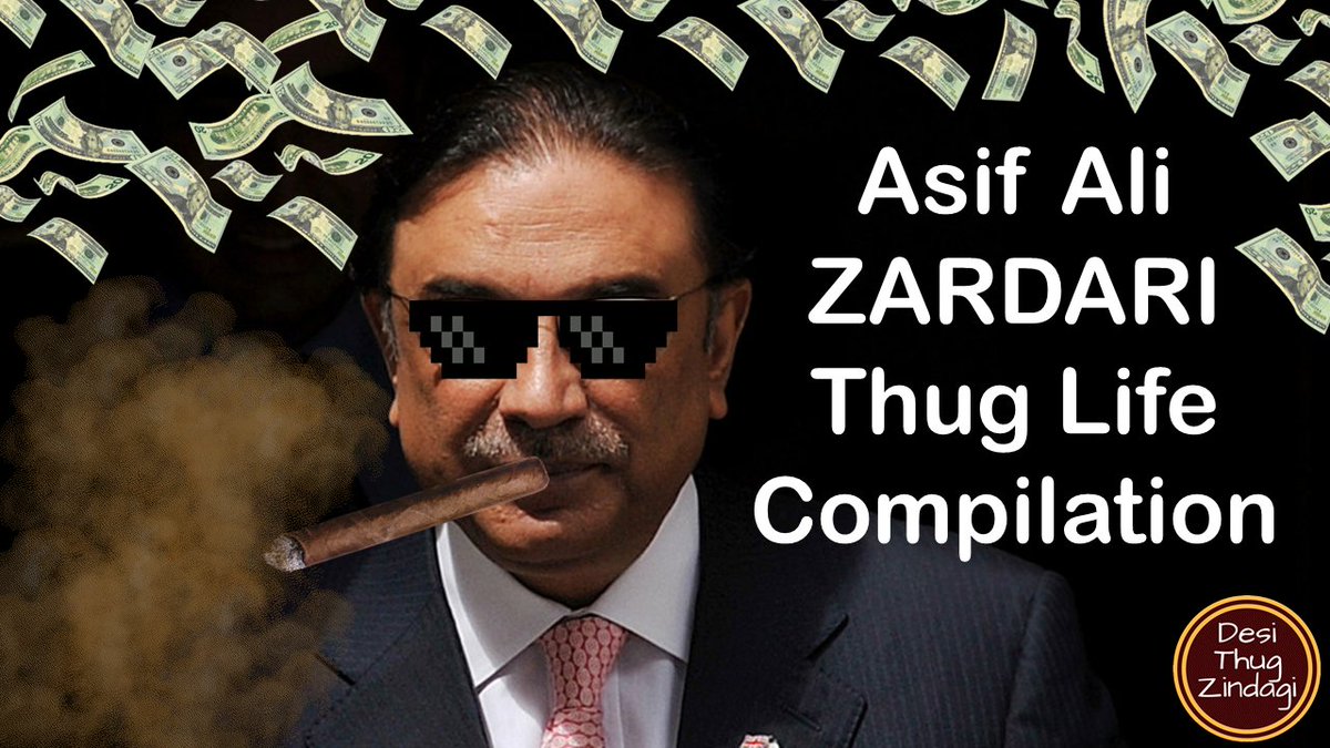 DesiThugPK's tweet photo. Asif Ali ZARDARI Thug/Badmash Life Compilation
Watch on youtube : https://t.co/nd0BNhZbnH

#asifalizardari #PPP #Thuglife #DesiThugZindagi #25novembre
#diacontralaviolenciadegenero #ImranKhan #NayaPakistan #Desi #Memes #ViralVideo #YouTube https://t.co/RIkFvTl6Do