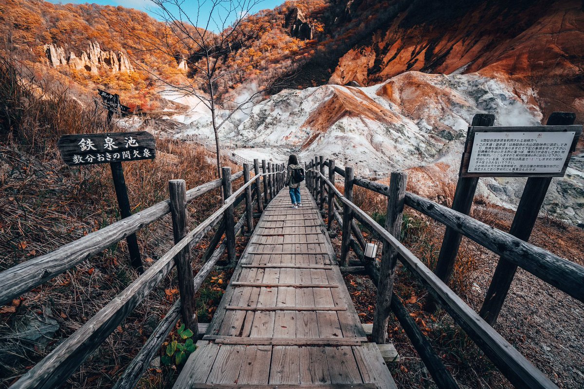 azrimazran's tweet photo. ‘Hell’ valley. #jigokudani #hokkaido https://t.co/YxliMmb9Nh