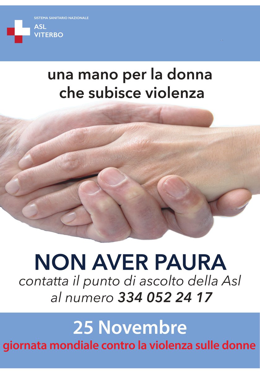 AslViterbo's tweet photo. #noallaviolenza sulle #donne
#nonaverpaura https://t.co/sXjdXNCzvA