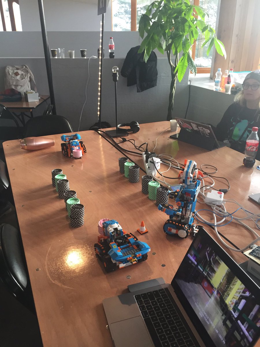 spoussa's tweet photo. Amazing demos on Intel #Junction2018 challenge. Great innovations and use of Bluetooth Mesh. Selecting the winner was a tough call. ⁦@IntelSoftware⁩ ⁦@ZephyrIoT⁩ https://t.co/8ik9WIPo4j