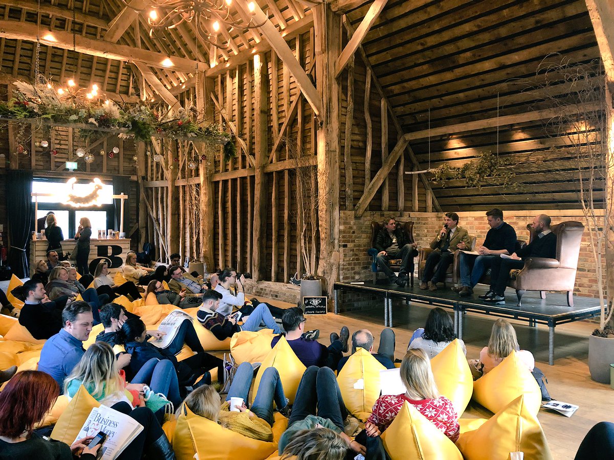 BBeeCollective's tweet photo. Now this is a tasty line up! Food panel of foodies, farmers and food pioneers @BancroftWines @BlackCowVodka and @maydencroftfarm, all served here @FarmAtRedcoats https://t.co/WebfETyYkW