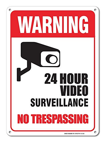 AngelaW93480252's tweet image. #securitysigns Sigo Signs 24 Hour Video Surveillance, No Trespassing Sign Legend, Aluminum dlvr.it/Qs3gFN