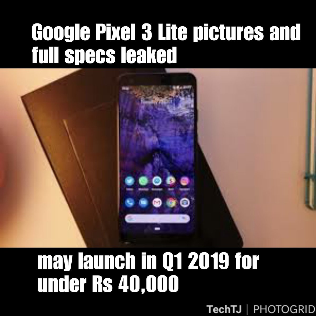 TECH__TJ_'s tweet photo. Pixel 3 lite to be launching with qualcomm snapdragon 670
Supporting quick charge 4
#google #googlepixel #googlepixel3 #pixel3lite #qualcomm #qualcommsnapdragon #snapdragon670 #quickcharge4 #smartphone #mobile #technology #techworld #technews #techtj https://t.co/RvIyQU6qAc