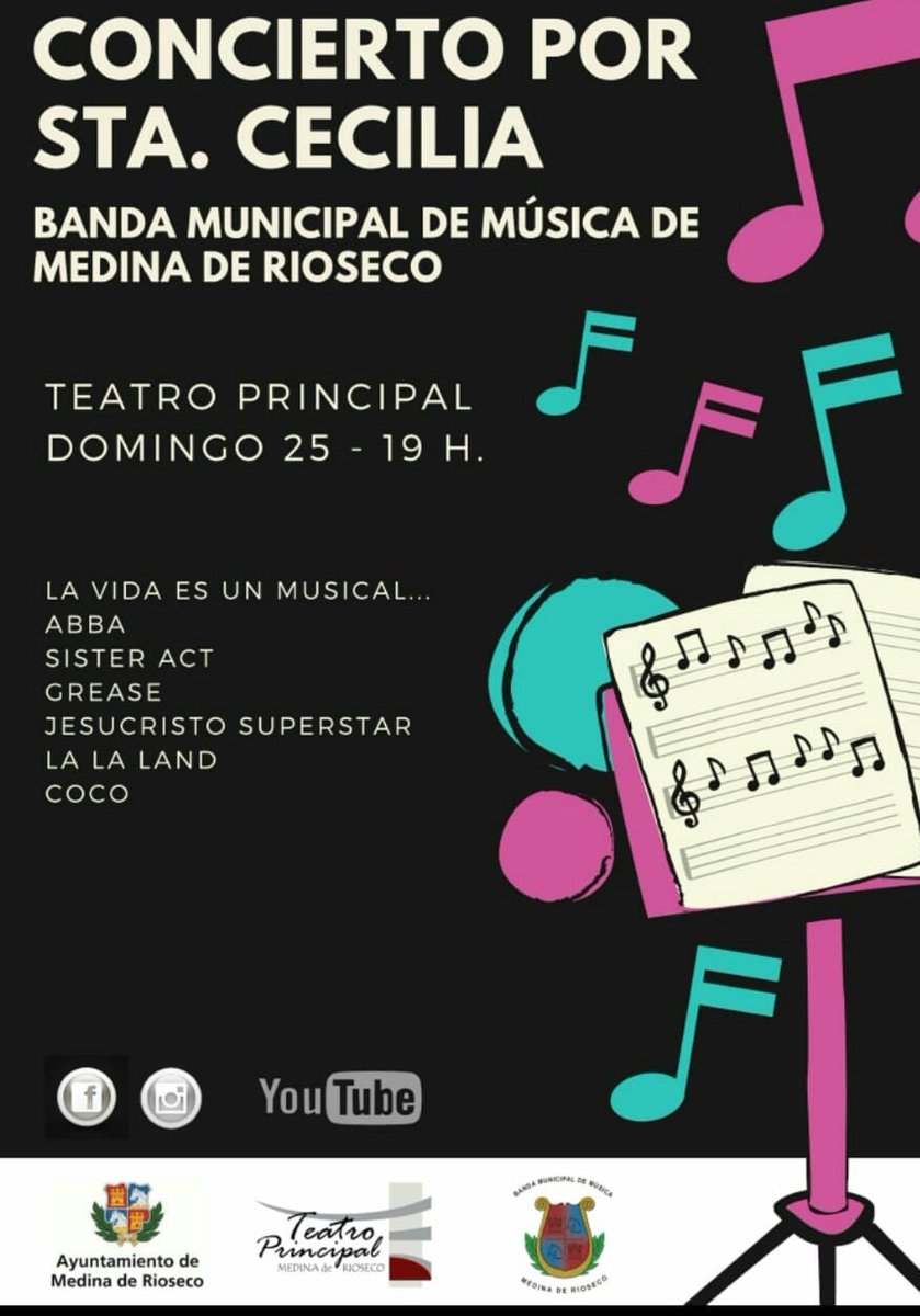 🎶 Todo preparado para el concierto que la <a href="/bmmrioseco/">Banda Música Rioseco</a> ofrecerá esta tarde por Santa Cecilia.
🕙 19:00 horas
📍Teatro Principal