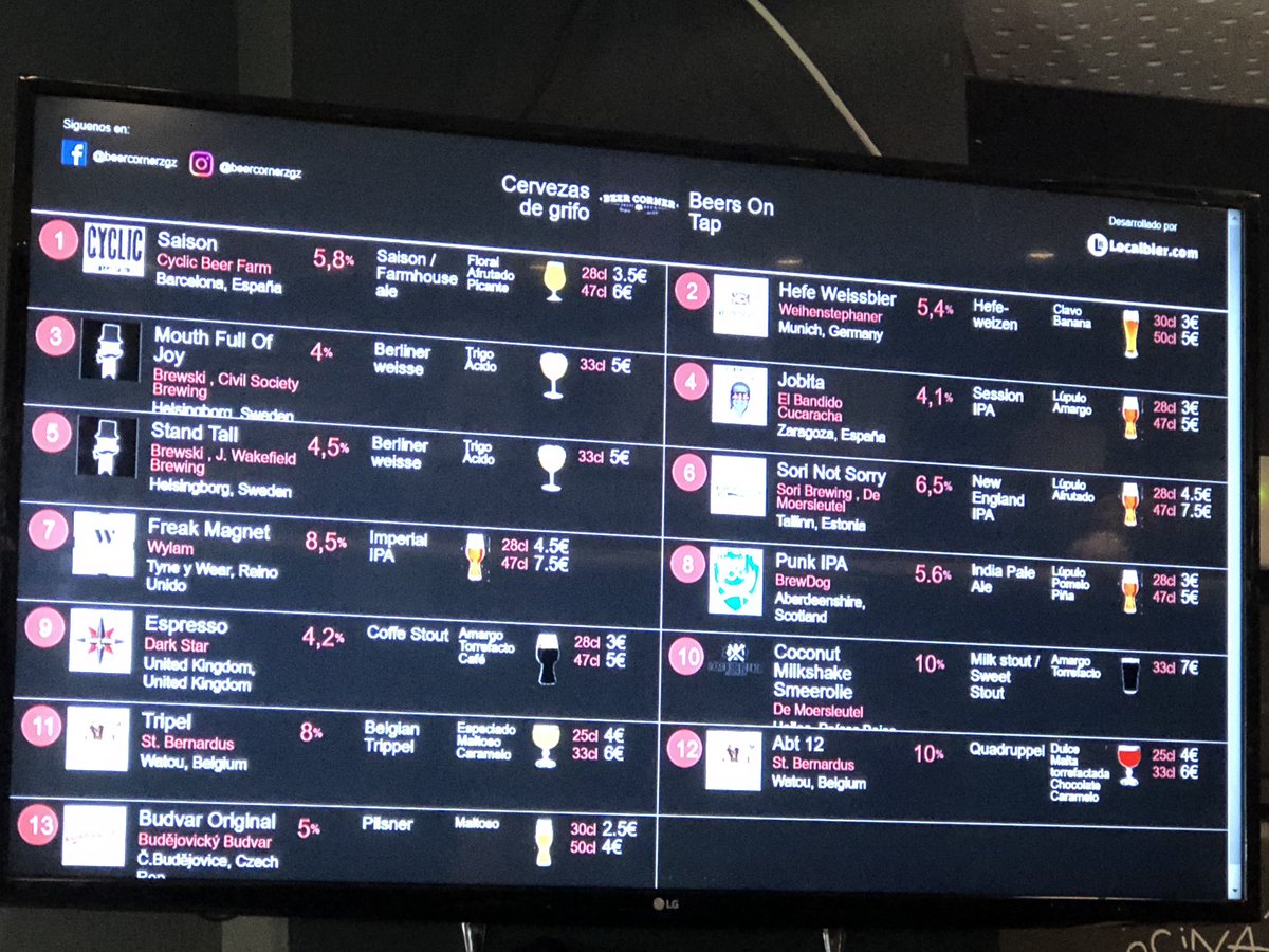 Labirramisma's tweet photo. En #beercorner zaragoza. Que bien se come aquí!!!! https://t.co/8Qh9kOtNxD