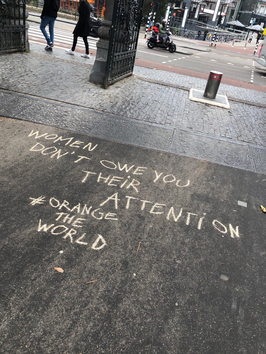 In meer dan 90 landen wereldwijd wordt tussen 25 november en 10 december actie gevoerd tegen geweld tegen vrouwen. Help mee en laat zien dat ook jij de strijd tegen geweld tegen vrouwen steunt #stopstraatintimidatie #orangetheworld
