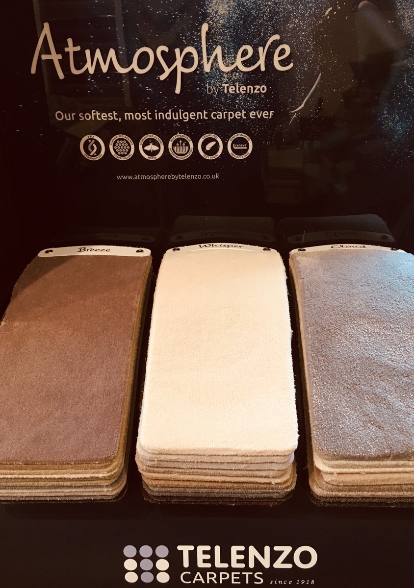 HertfordFloor's tweet photo. Look what arrived at our shop @HertfordFloor this wk.Its the new stunning range from EDEL TELENZO CARPETS.Its called ATMOSPHERE &amp; the colours R Breeze,Whisper &amp; Cloud.These carpets R beautifully soft &amp; luxurious. #luxurycarpets #middletohigh #telenzocarpets #softcarpets #homely https://t.co/7xKyFTkCJO
