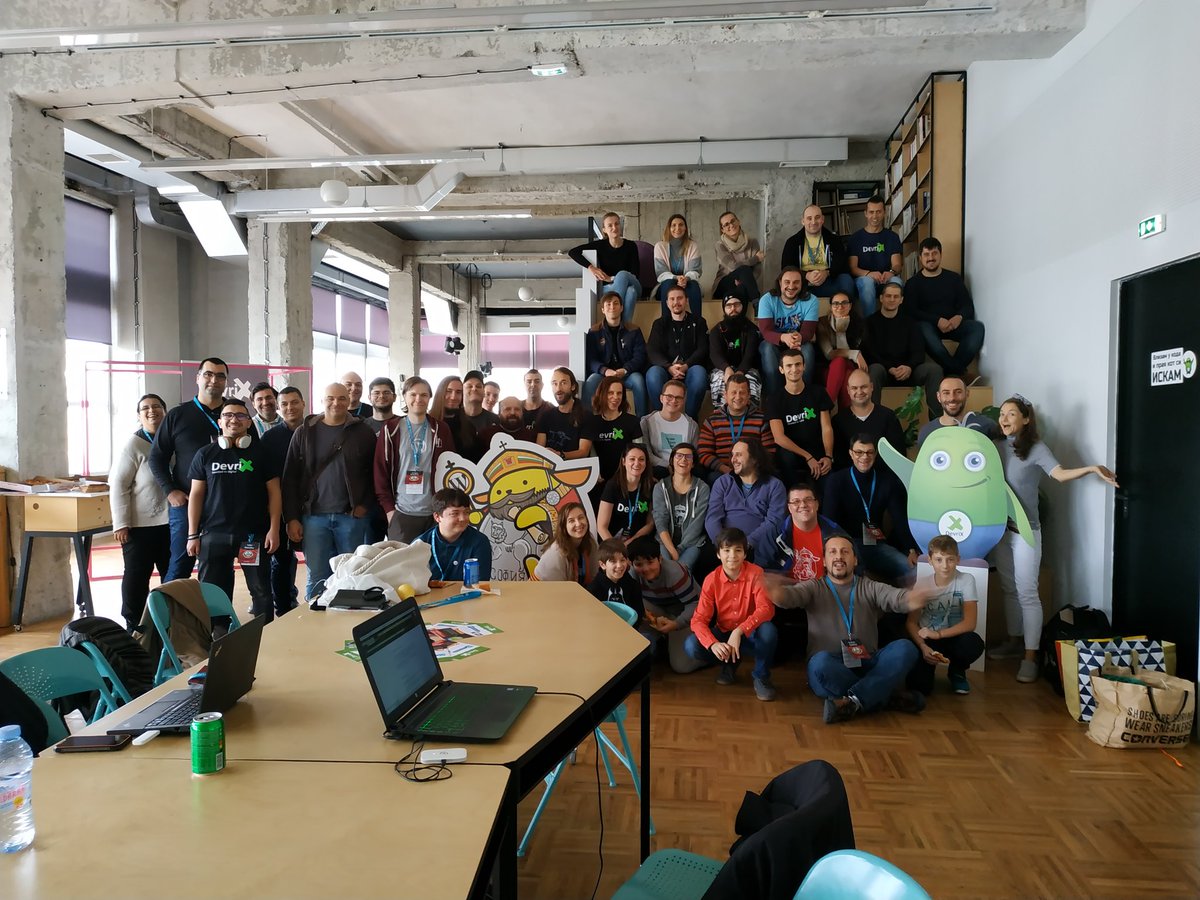 Radostta's tweet photo. Contributor Day Group Photo 😀📷😍
Thank you for the awesome pics, @ALambev 
#WCSof #Wordpress #WordCamp @WordCampSofia @wpdevrix https://t.co/yQRHst1xcJ