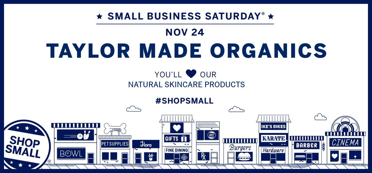 TaylorMadeOrgx's tweet photo. Because you support local, #shopsmall businesses like ours! - https://t.co/D0wLzfgVsK #shopsmallsaturday #shoplocal #taylormadeorganics #becauseyoucare https://t.co/7YlpuWIjmi