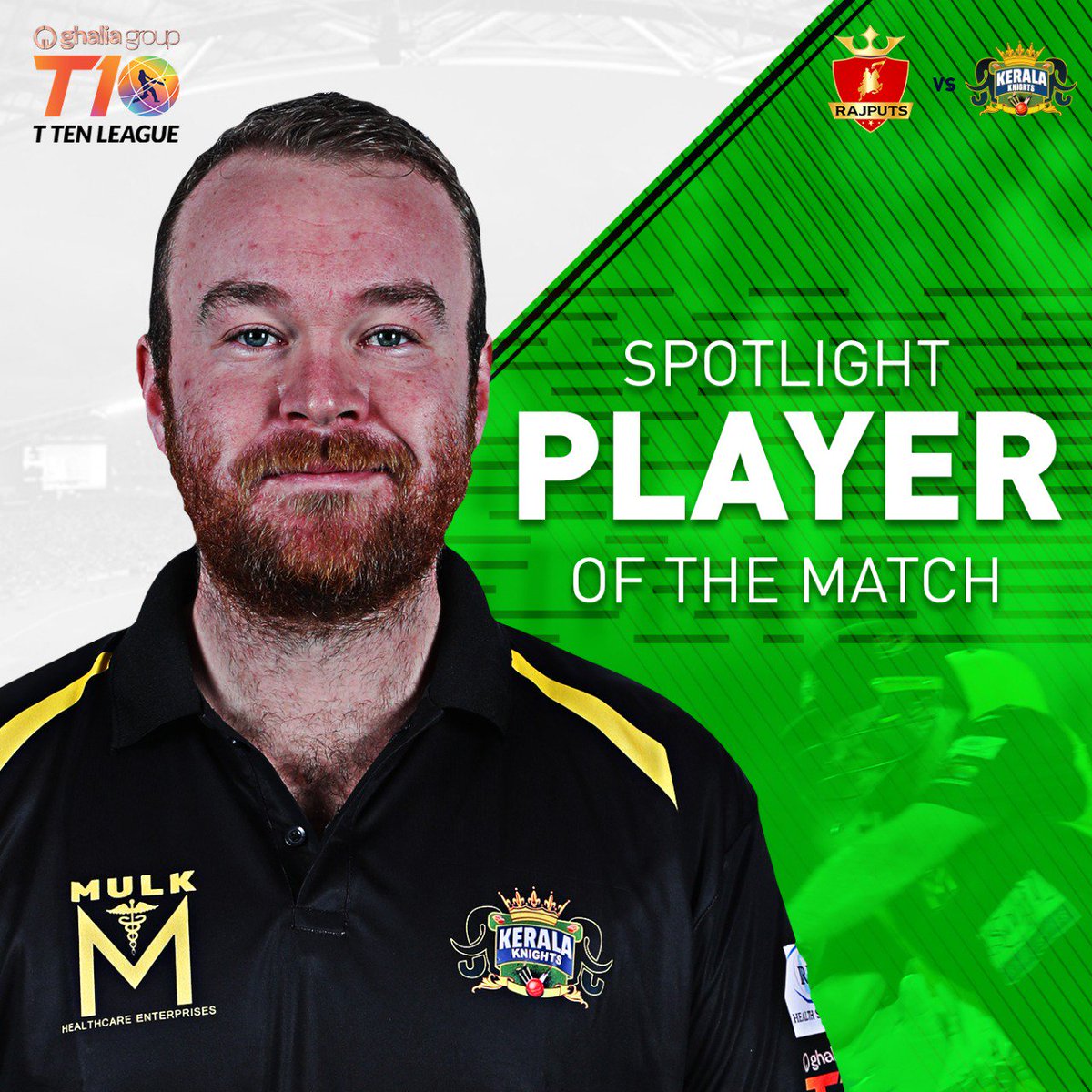 T10League's tweet photo. @KeralaKingsT10's explosive batsman, @stirlo90 is one to watch out for in today's first game.

#T10League https://t.co/tKDQzzH6lA