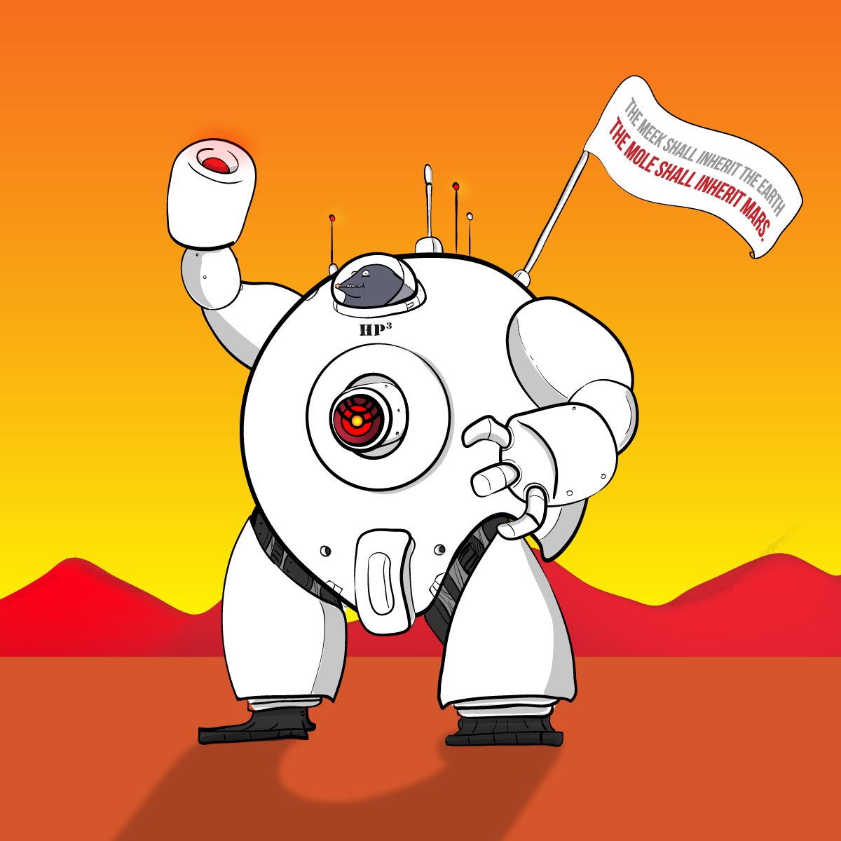 Oatmeal's tweet photo. Who's excited to land on Mars tomorrow? Quick show of hands. https://t.co/bT31DoPYqw https://t.co/20we5fJy4w