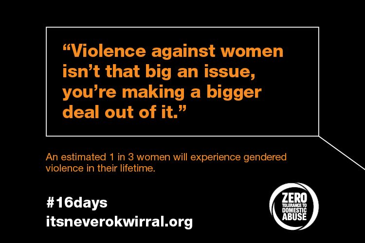 Here’s a common misconception to kick off our #16days of myth-busting. Taking violence and abuse about women and girls seriously is important. We know men experience abuse too. Man, woman, child, anyone can visit socsi.in/IFb8l for support and information.