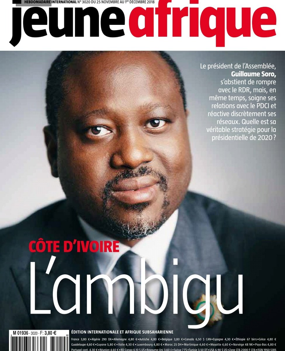 Gks4President's tweet image. 1 des rares dossiers équilibrés de @jeune_afrique sur @SOROKGUILLAUME. Même si la Une ne le présente pas sous son meilleur jour (Mais bon, laissons l'image à ceux qui en font leur politique). GKS en effet ne laisse personne indifférent, surtout ses adversaires &amp;amp; contempteurs #CIV