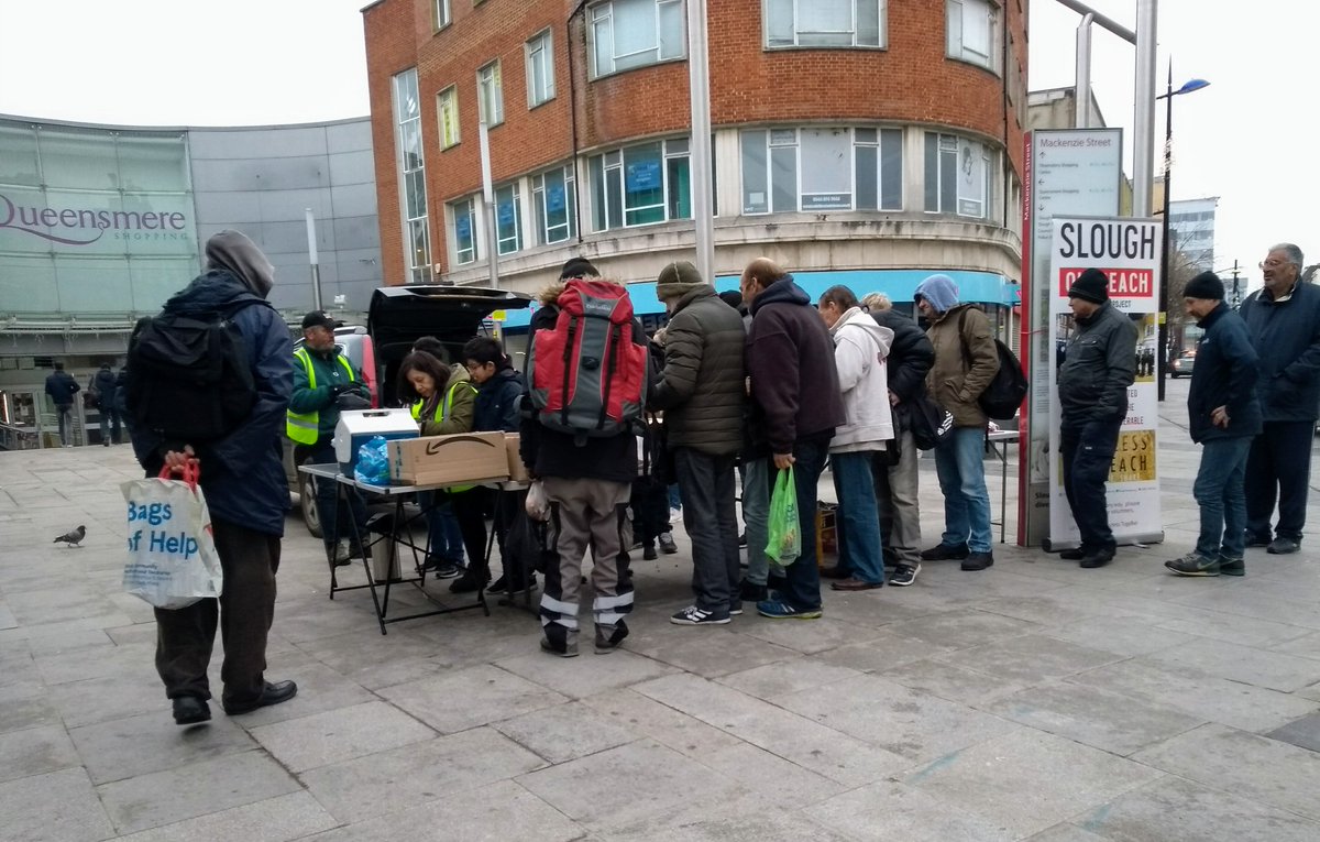 SloughOutreach's tweet photo. Sunday morning breakfast outreach session for our #homelessfriends #Slough. Thank you to all who came out on this cold Sunday morning to help serve, talk, listen and work together to #helpthehomeless and the #vulnerble in our community
#GetInvolved #MakeADifference @ShinDhother🙏 https://t.co/TIw2N7H5uf