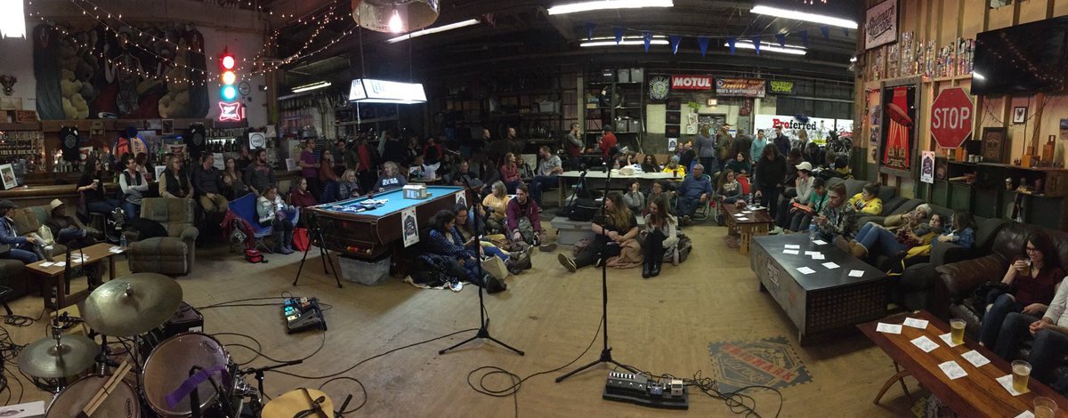 midnightslander's tweet photo. What a great experience. @sofarsounds really does something special. Thanks @SofarCLE for inviting us to play. Great sharing a stage with @EffeeMusic @calebkoptamusic. @skidmarkgarage were killer hosts. Our next show is Saturday 12/1 a @HappyDog58 https://t.co/MdgyXjcF3U