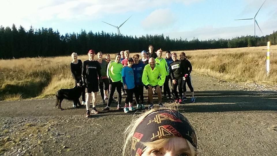 Perrotts's tweet photo. @TrailblazersNPT @RunWales Fantastic turnout on a cold Sunday morning you all did awesome and smashed out a very hilly technical run this morning 5.5 miles :) we needed that warm up brew at the end, well done gang x @shalouleech @ https://t.co/BEfAJY2kKI