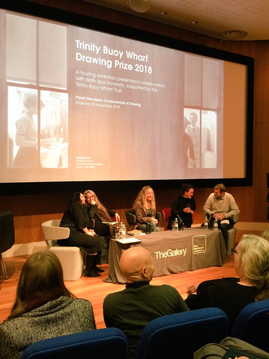 I’m a little late to the party, but thank you to <a href="/TheGalleryAUB/">TheGallery AUB</a> <a href="/TBWDrawingPrize/">Trinity Buoy Wharf Drawing Prize</a> for a fantastic panel discussion. It was a beautifully sensitive and inspirational exploration of drawing. I wish I could’ve stayed for the PV <a href="/SimonGranell/">Simón Granell</a> <a href="/tania_kovats/">Tania Kovats</a> <a href="/AnitaTaylor_/">Anita Taylor 💙</a>  <a href="/cburraway1/">caroline burraway</a>