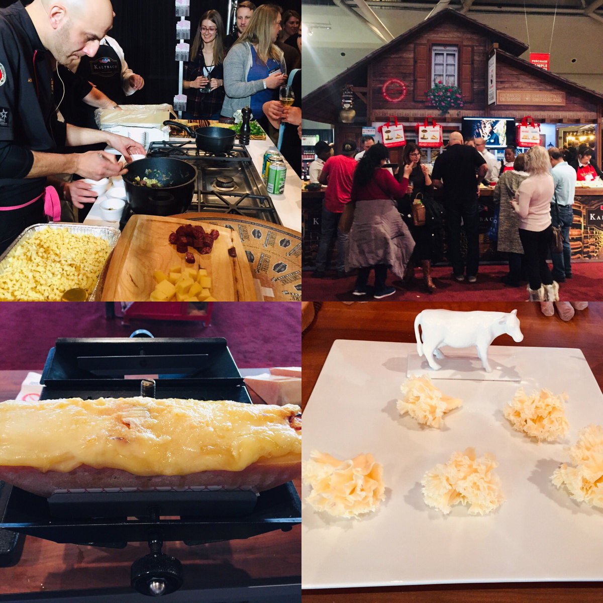 ➡️LAST DAY at <a href="/GFWE/">Gourmet Food & Wine</a> expo. Your chance to try some of the world’s best cheeses. Don’t miss @afrimpristine show on the Chef Stage at 2 pm 🧀🍷🇨🇭#eatswitzcheese #gourmetfoodandwine #raclette #yyz #tetedemoine #gruyereaop