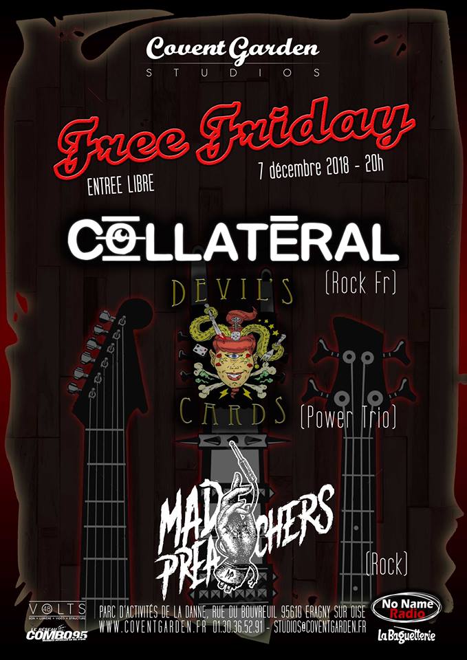 RealDevilsCards's tweet photo. 🔥😈▬ Live  @CoventGdnStudio 7/12/2018 ▬😈🔥 

Plus que deux semaines avant notre retour sur les planches du Covent en compagnie de @CollateralOff  et Mad Preachers 😈Soyez sûr d'être là 😈

#DevilsOnTour #Concert #Music #Rock @eragny9510 @SortiesValdOise @Combo95 https://t.co/NbORzCrjwX