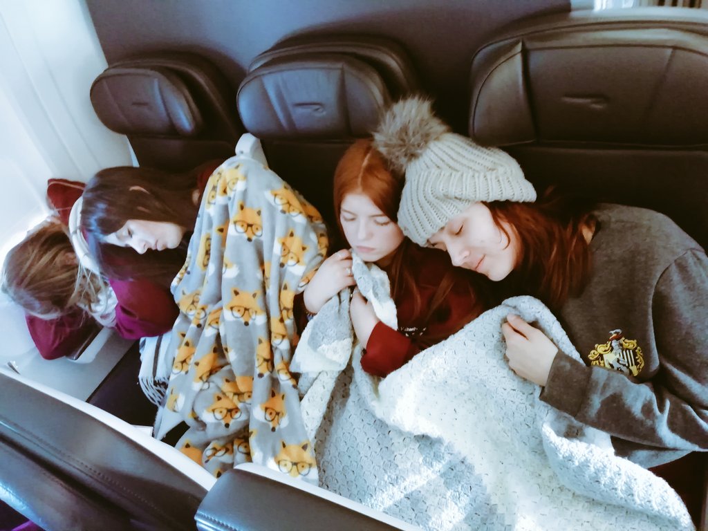 Veritas_History's tweet photo. We've landed! We've caught up on sleep so are full of energy to share with our lovely families when we are reunited in an hour or so! https://t.co/p9GSc9eHwL