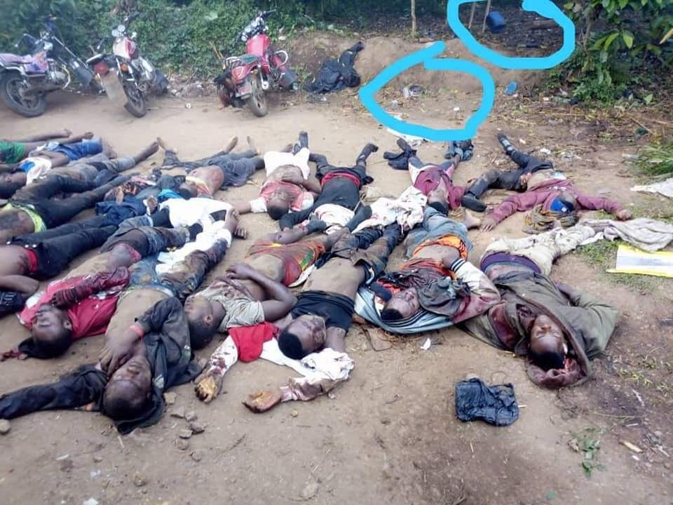 GilEkane's tweet photo. Urgent! #Cameroon military reportedly killed over 30 English speaking Cameroonians in Bali, NW &amp; burnt their corpses. Biya continues to massacre anglophones while the world remains silent @LeahHardingAJE @voglerk @KarenPierceUN @SwedenUN @UKenyatta @PaulKagame @CNNPolitics @cnni https://t.co/b5oZiV0WNM