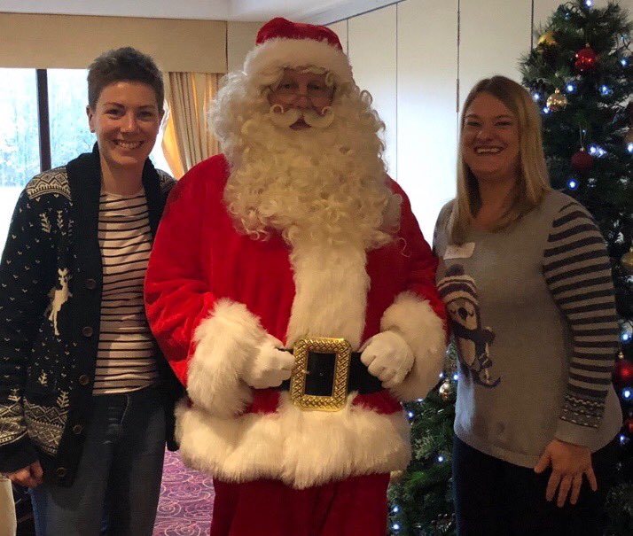 _HelenJones_'s tweet photo. Weβre having fun with #fatherchristmas at @irwinmitchell client festive panto #imfestive @SarahRowlandIM #Sheffieldissuper https://t.co/txiYNvaQY2