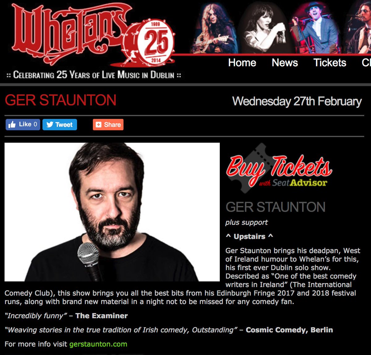 **TICKETS ON SALE TODAY**
Announcing my first ever Dublin solo show. All retweets and recommendations appreciated. <a href="/whelanslive/">Whelan's</a> 
whelanslive.com/index.php/ger-…